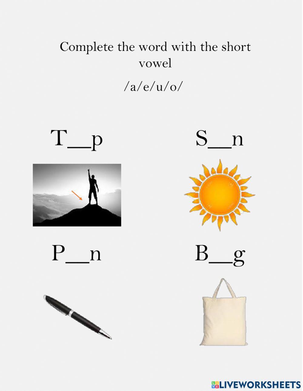 Short vowels