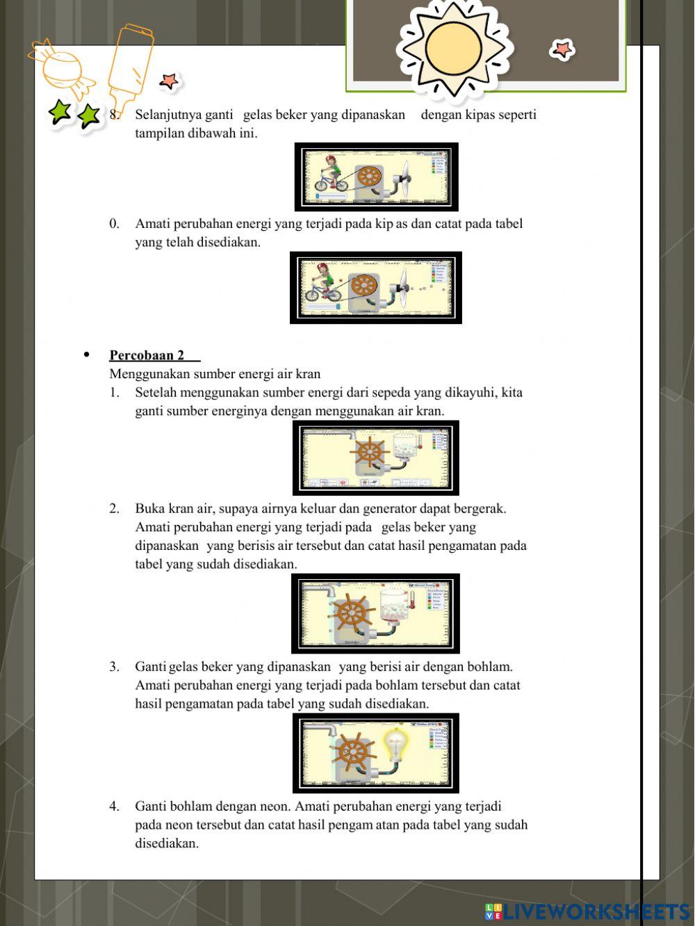 LKPD PhET SIMULATIONS PERUBAHAN ENERGI