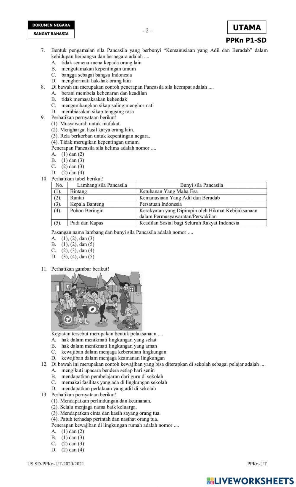 Suwisono(latihan ujian ppkn )
