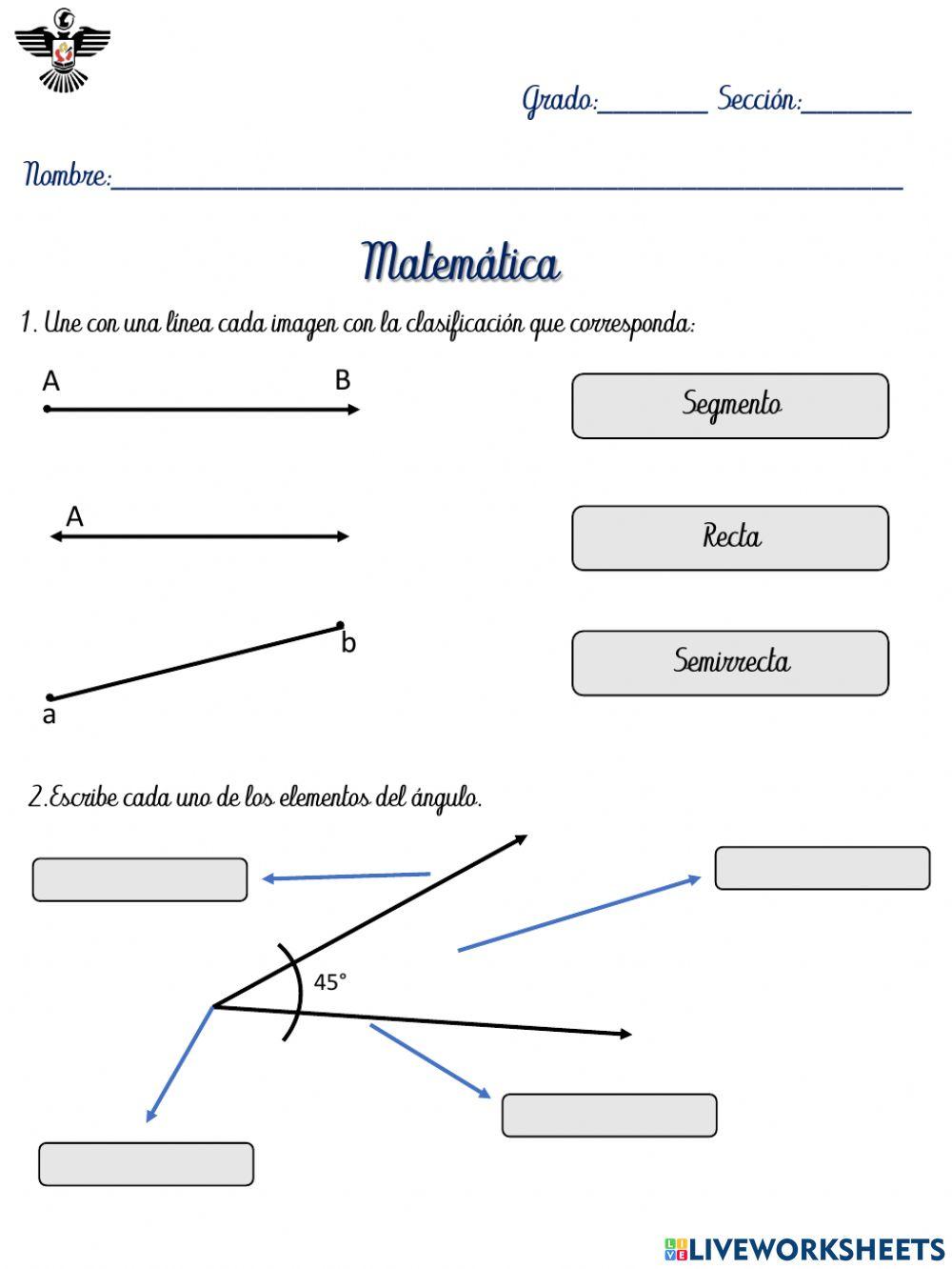 Segmentos y Ángulos