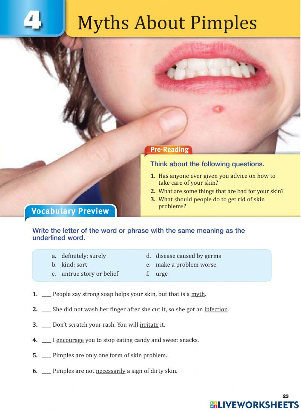 Guia 2.2 Healthy Myths about Pimples