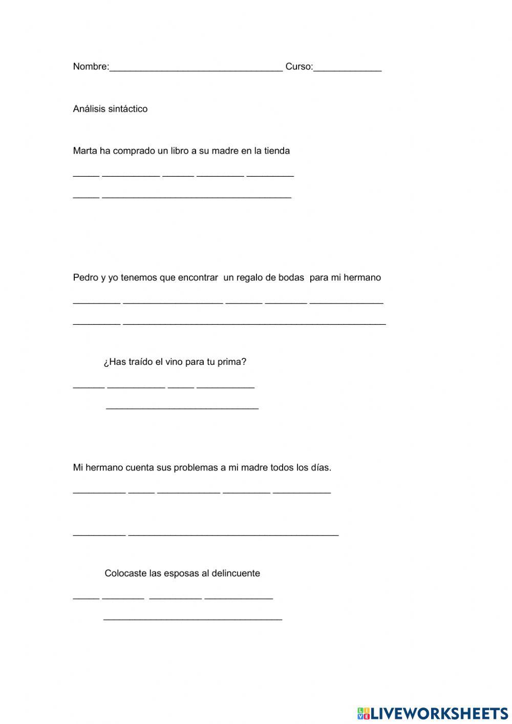 Análisis sintáctico