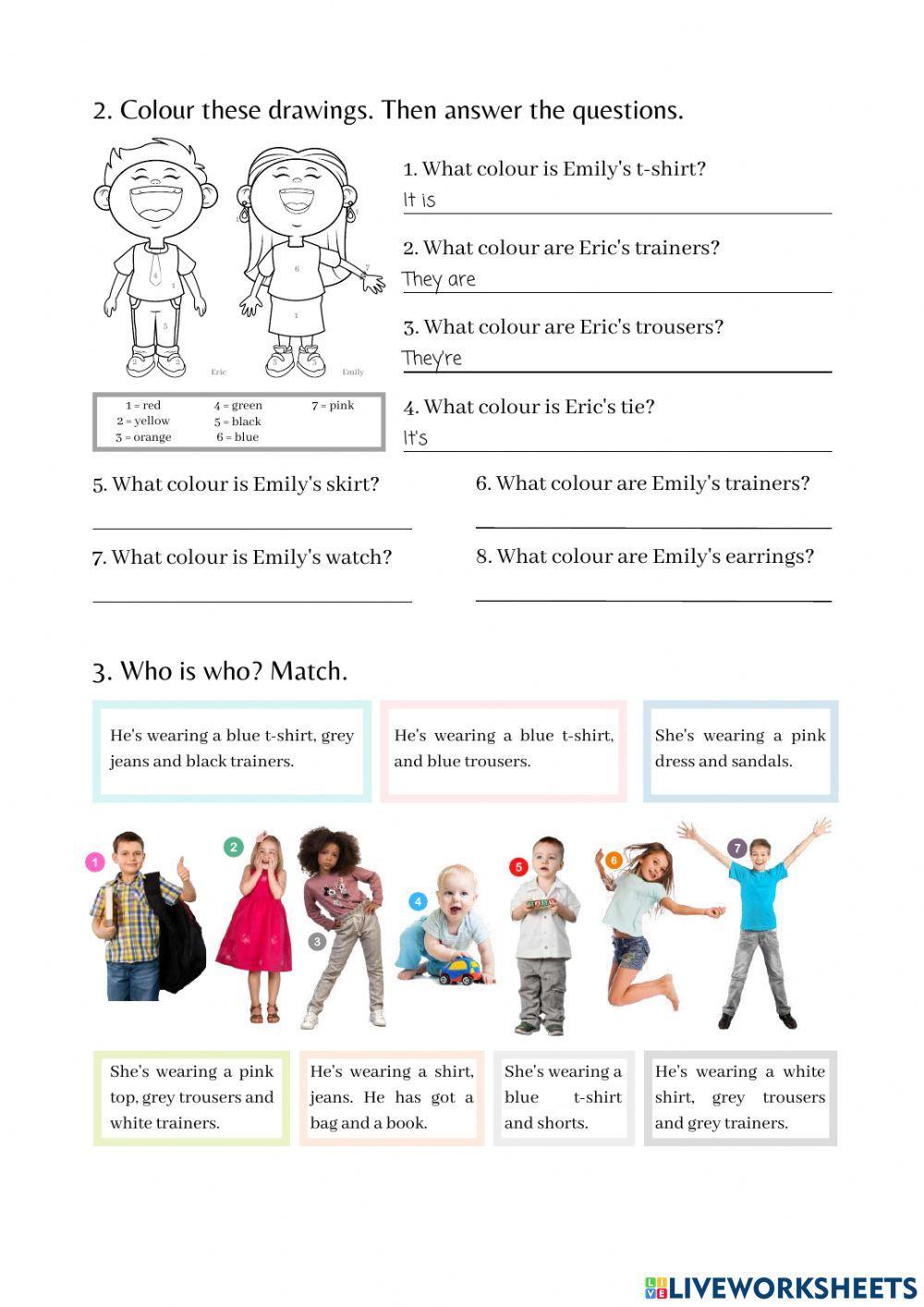 Unit 5 -Clothes- test Heroes 4