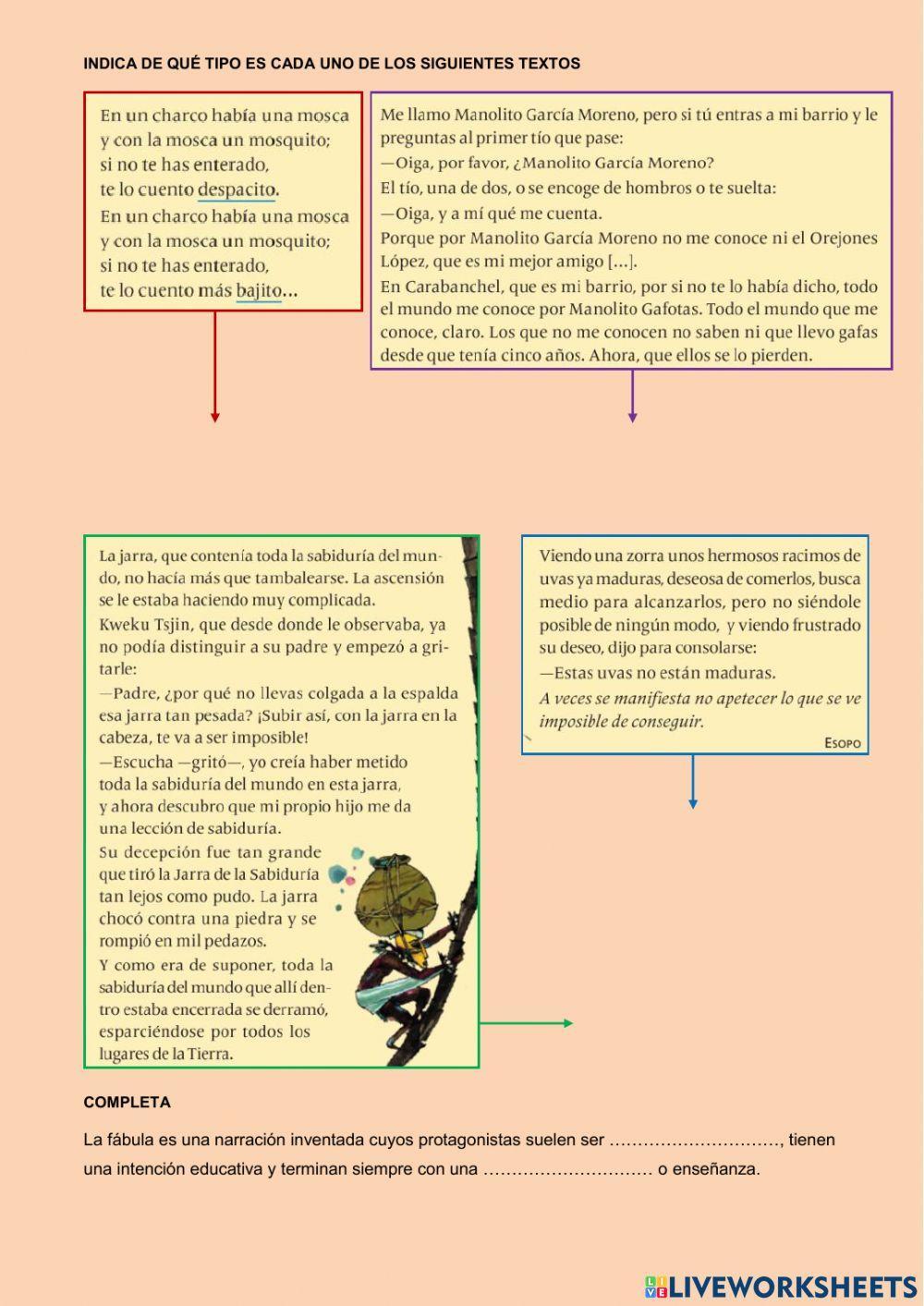 La narrativa La narrativa