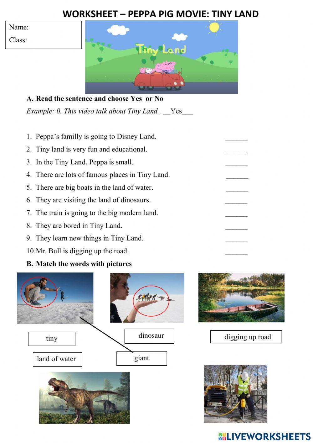 Tinny land - peppa pig