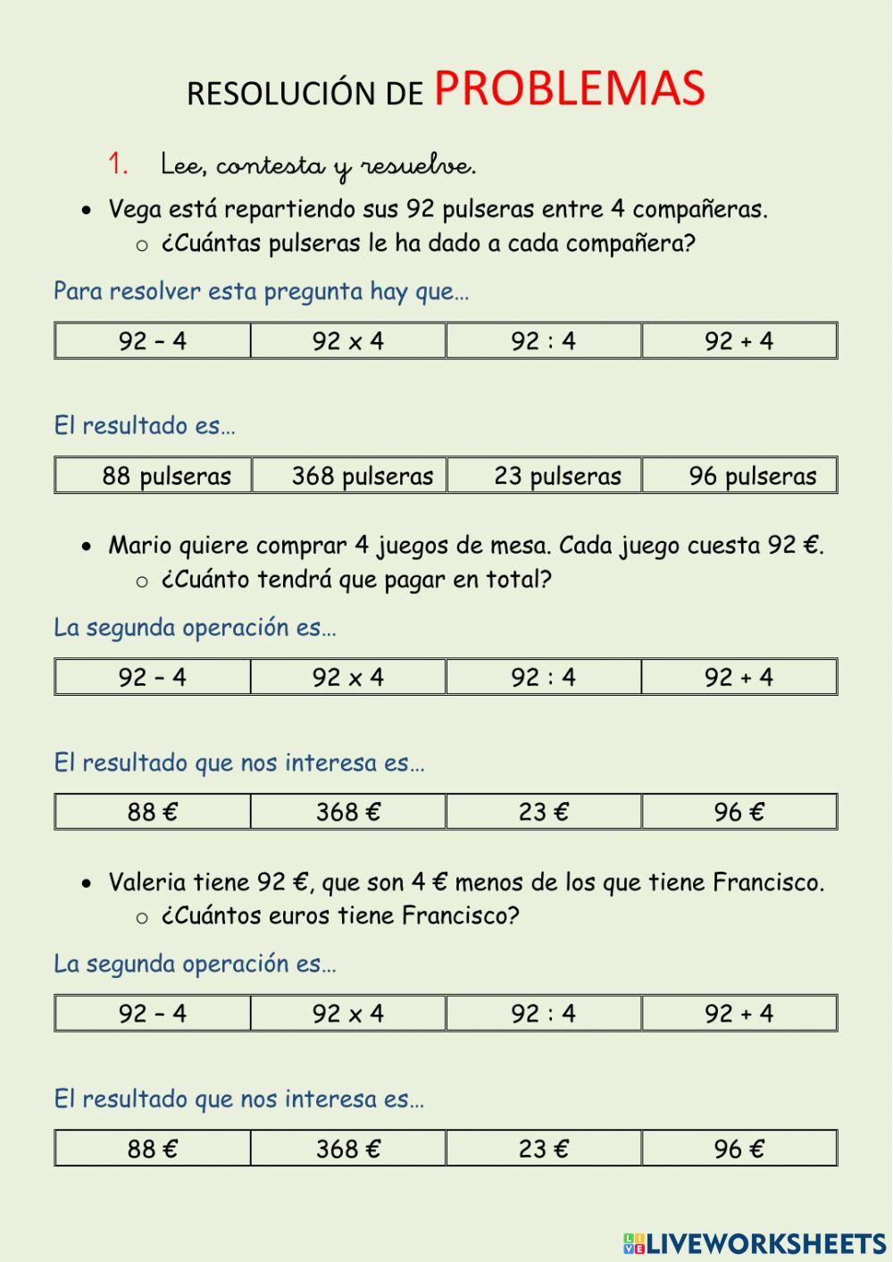 Resolución de problemas