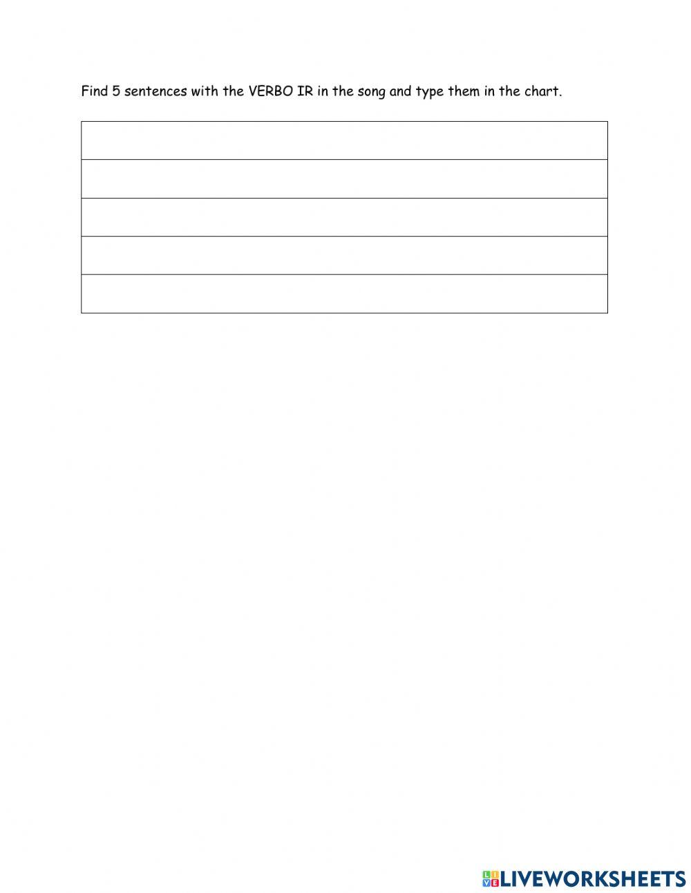 Verbo IR - Cancion