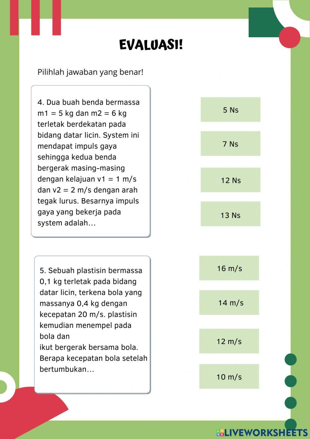 LKPD Momentum & Impuls