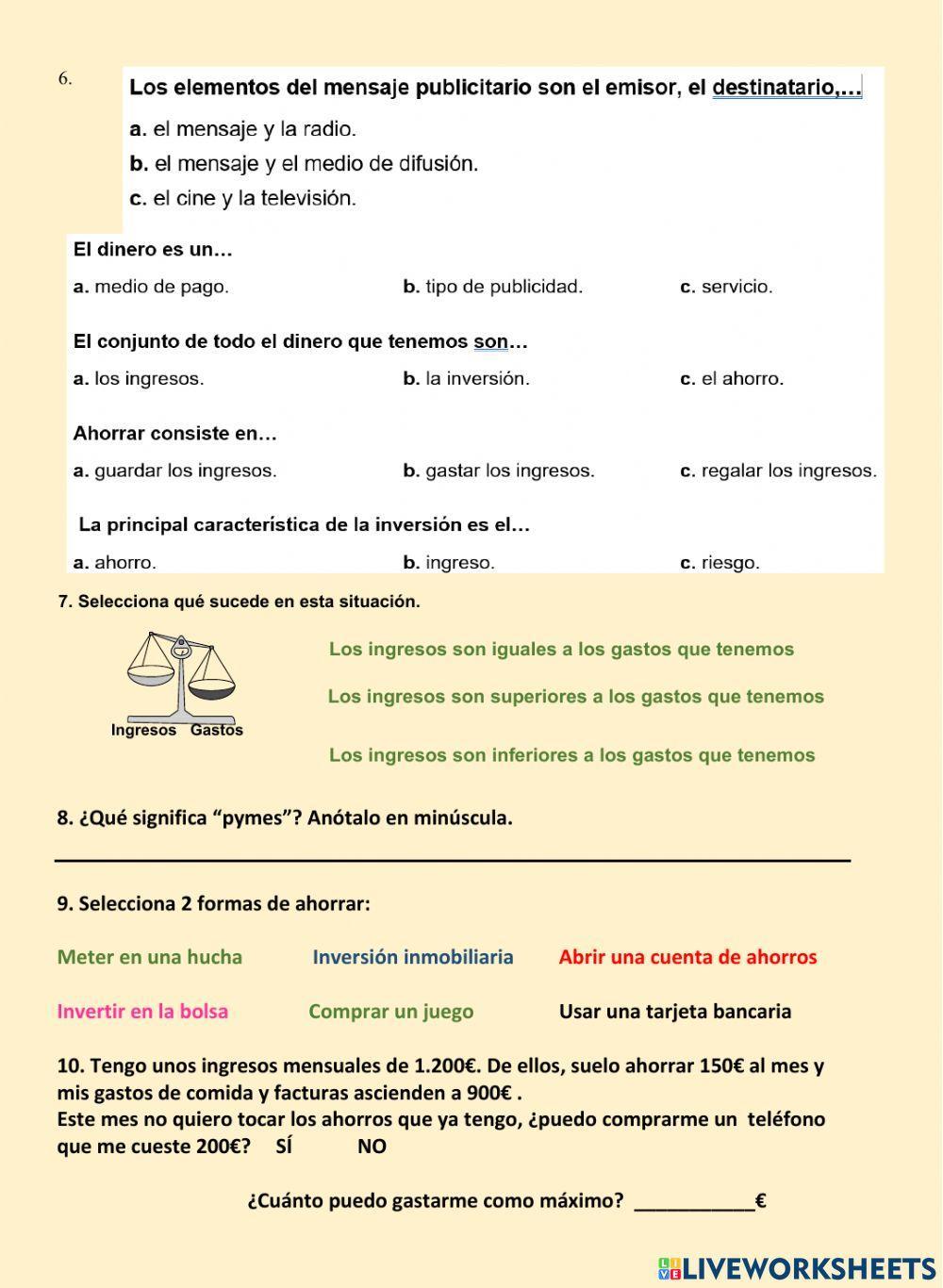 El dinero, la empresa y la publicidad