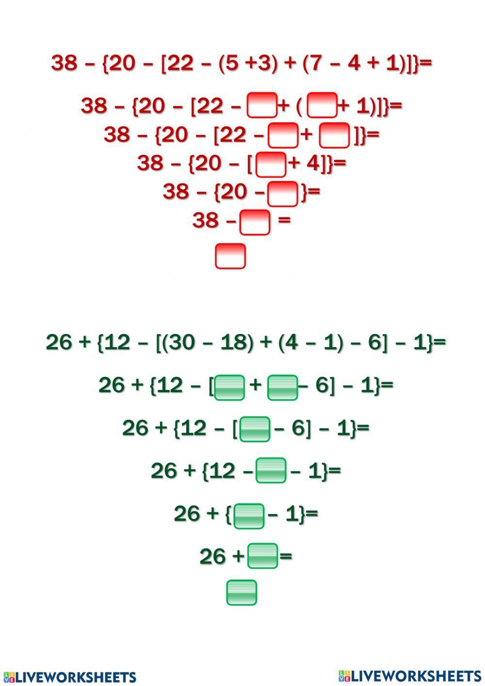 Exprressões numéricas