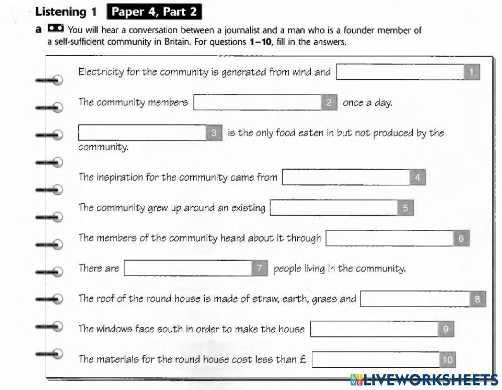 FCE LISTENING Environment and Animals  33 min