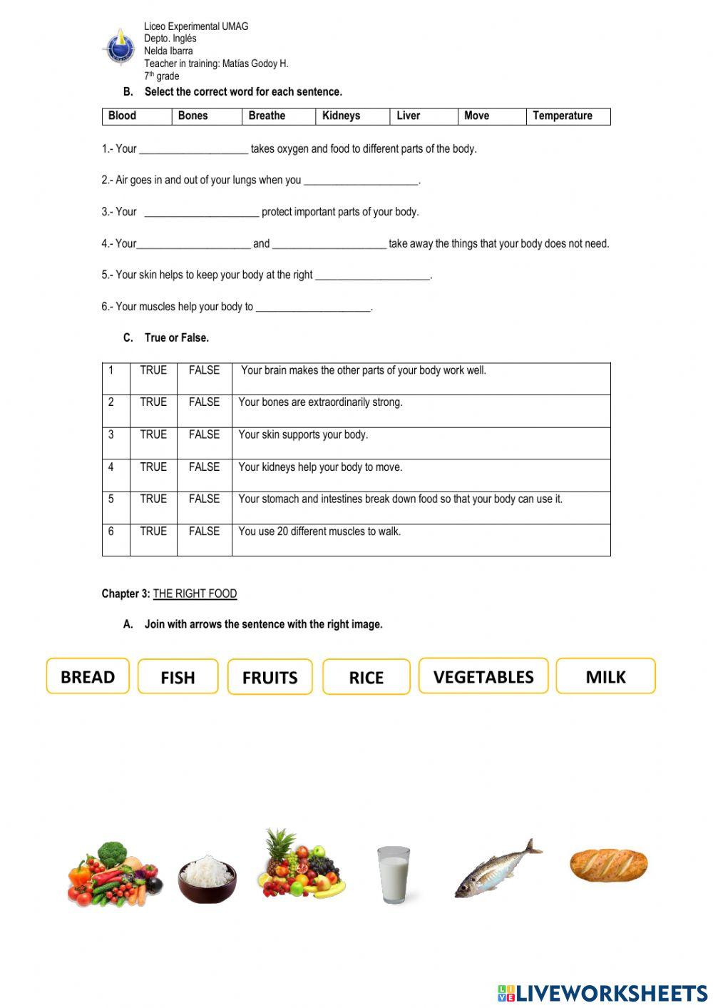 Worksheet 1-2-3 HTSH