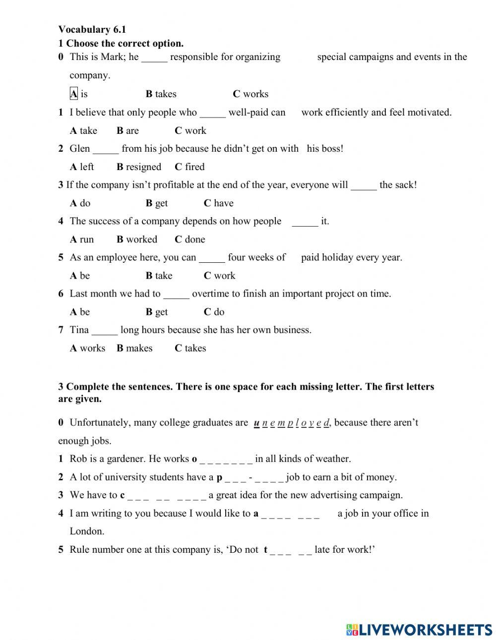 unit 6 vocabulary 6.1