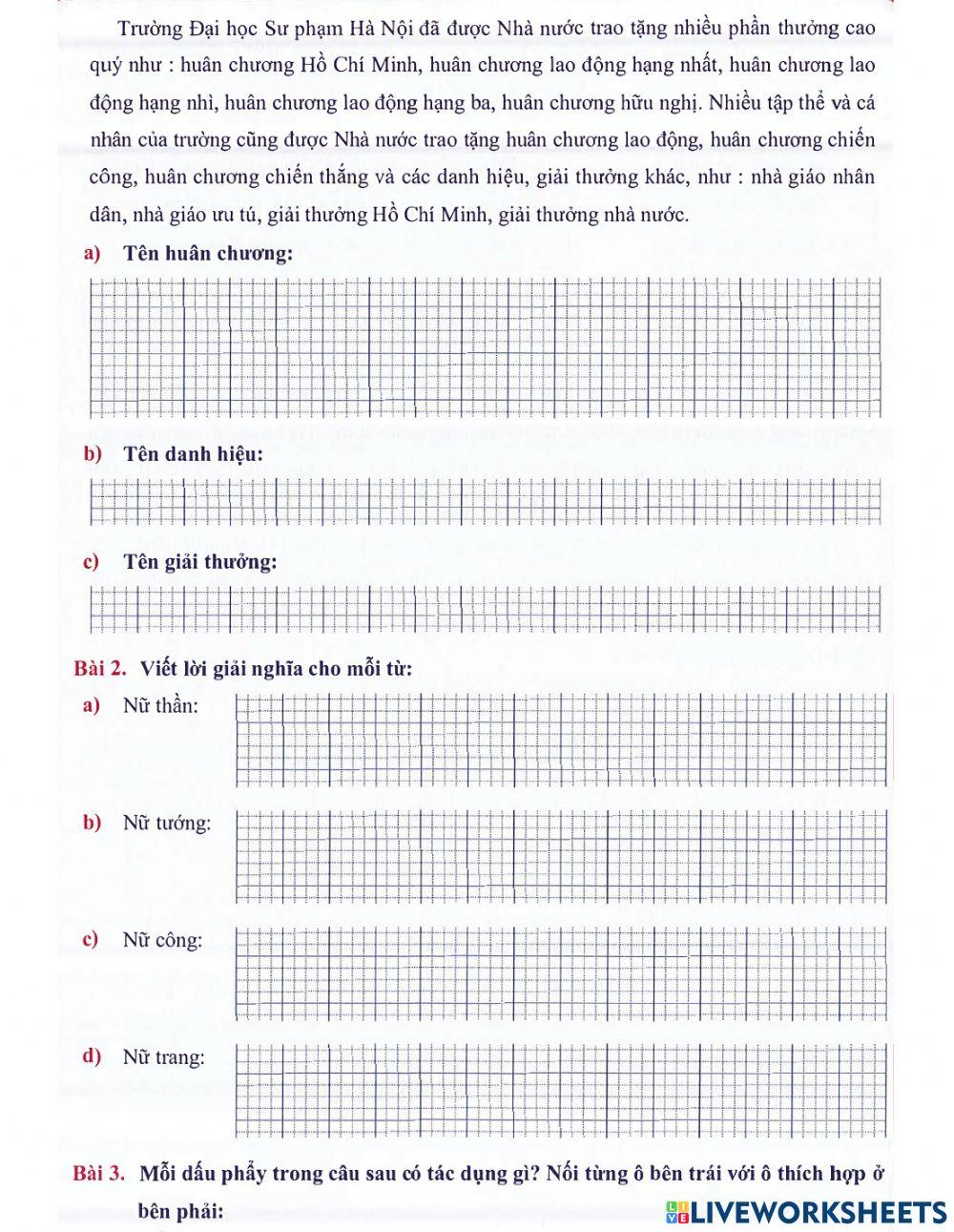 Tiếng Việt 5 - Tuần 30