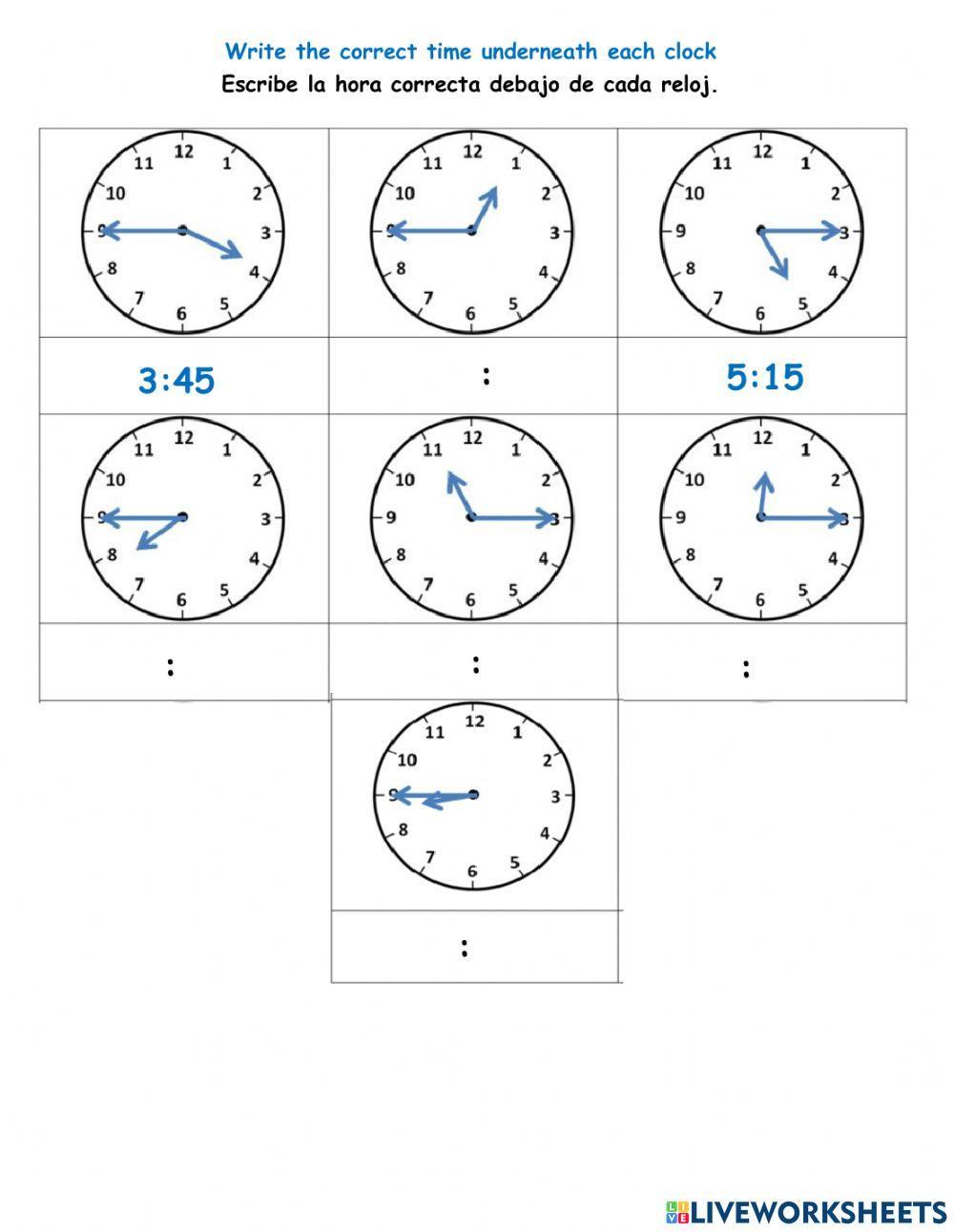 Quarter to and quarter past Quarter to and quarter past