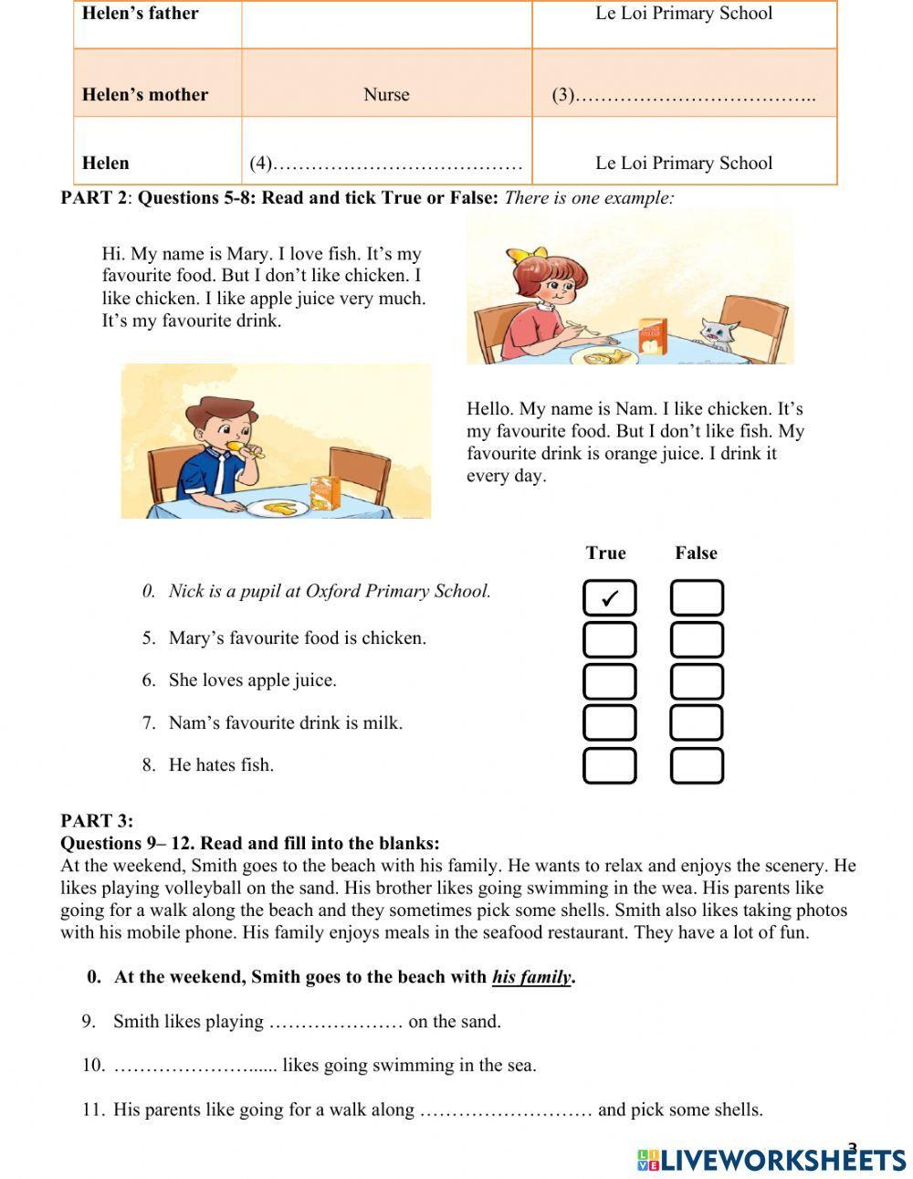 4 - the final test 1 -TERM II