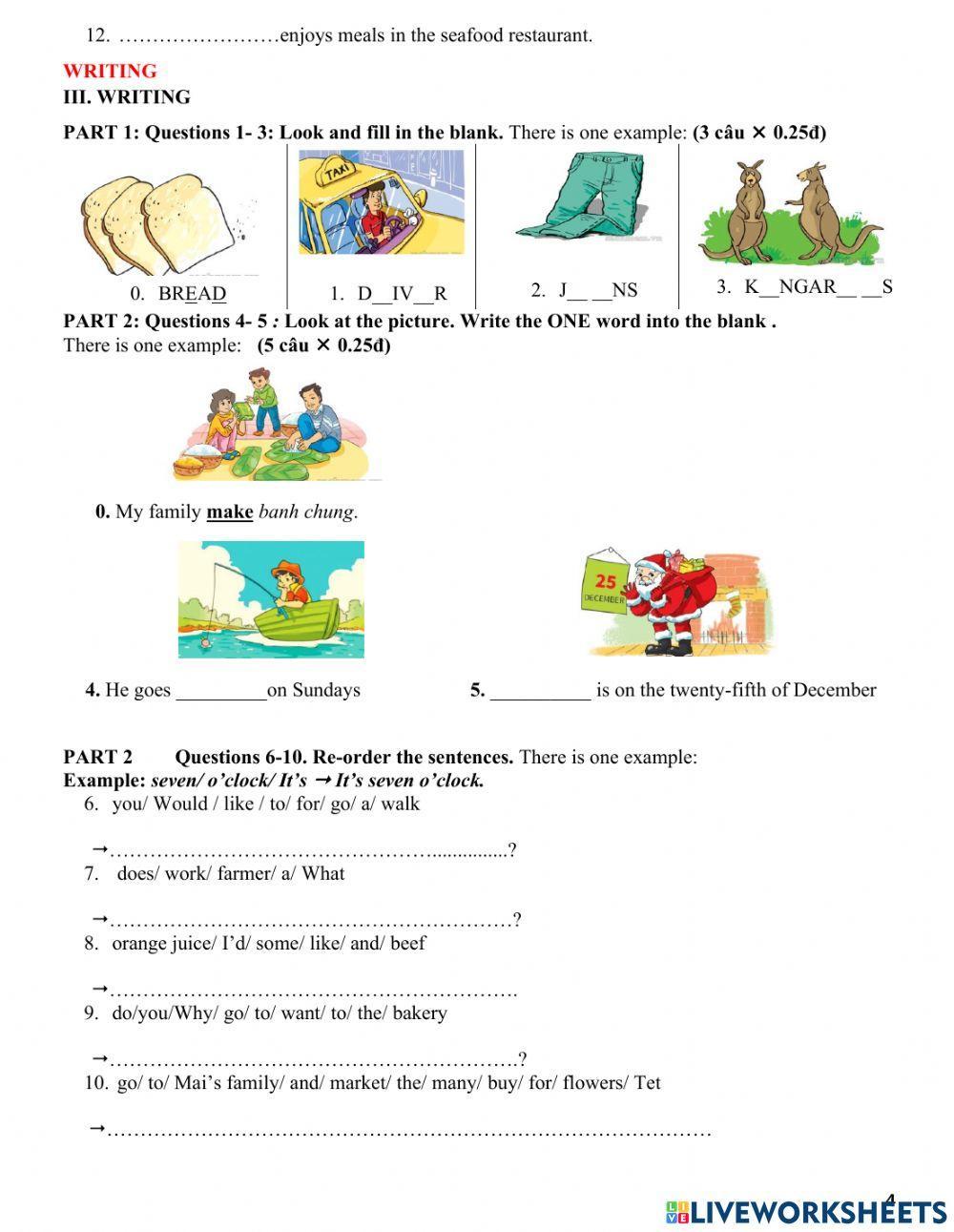 4 - the final test 1 -TERM II