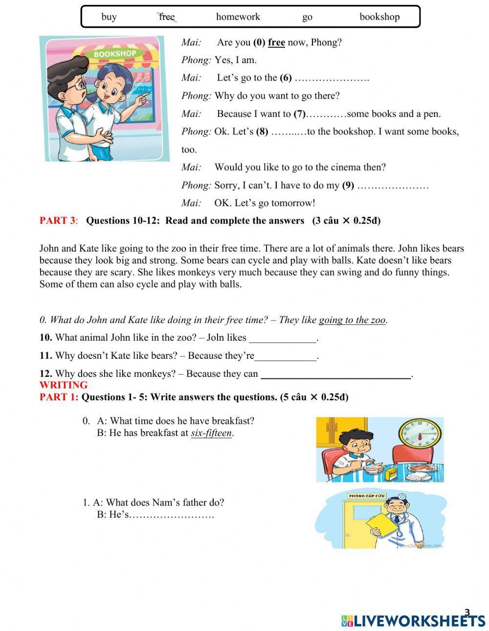 4 - the final test 2 - term 2