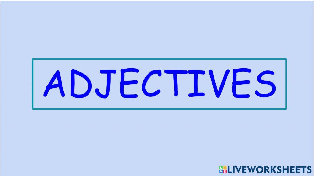 Adjectives