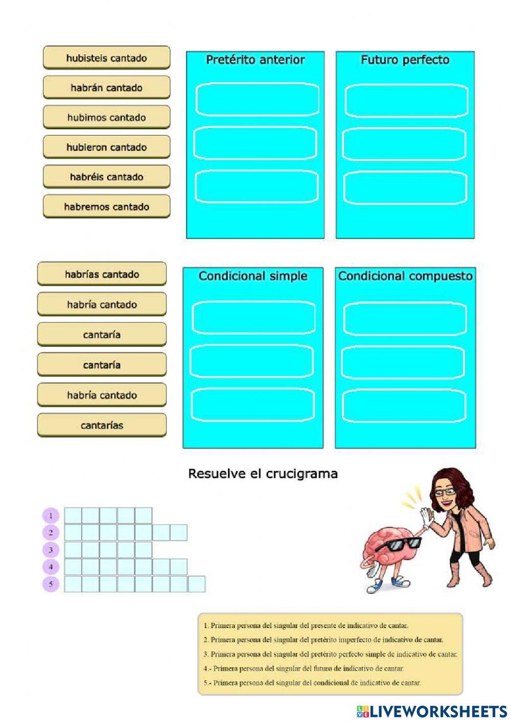 1ª Conjugación: Verbo Cantar 1ª Conjugación: Verbo Cantar