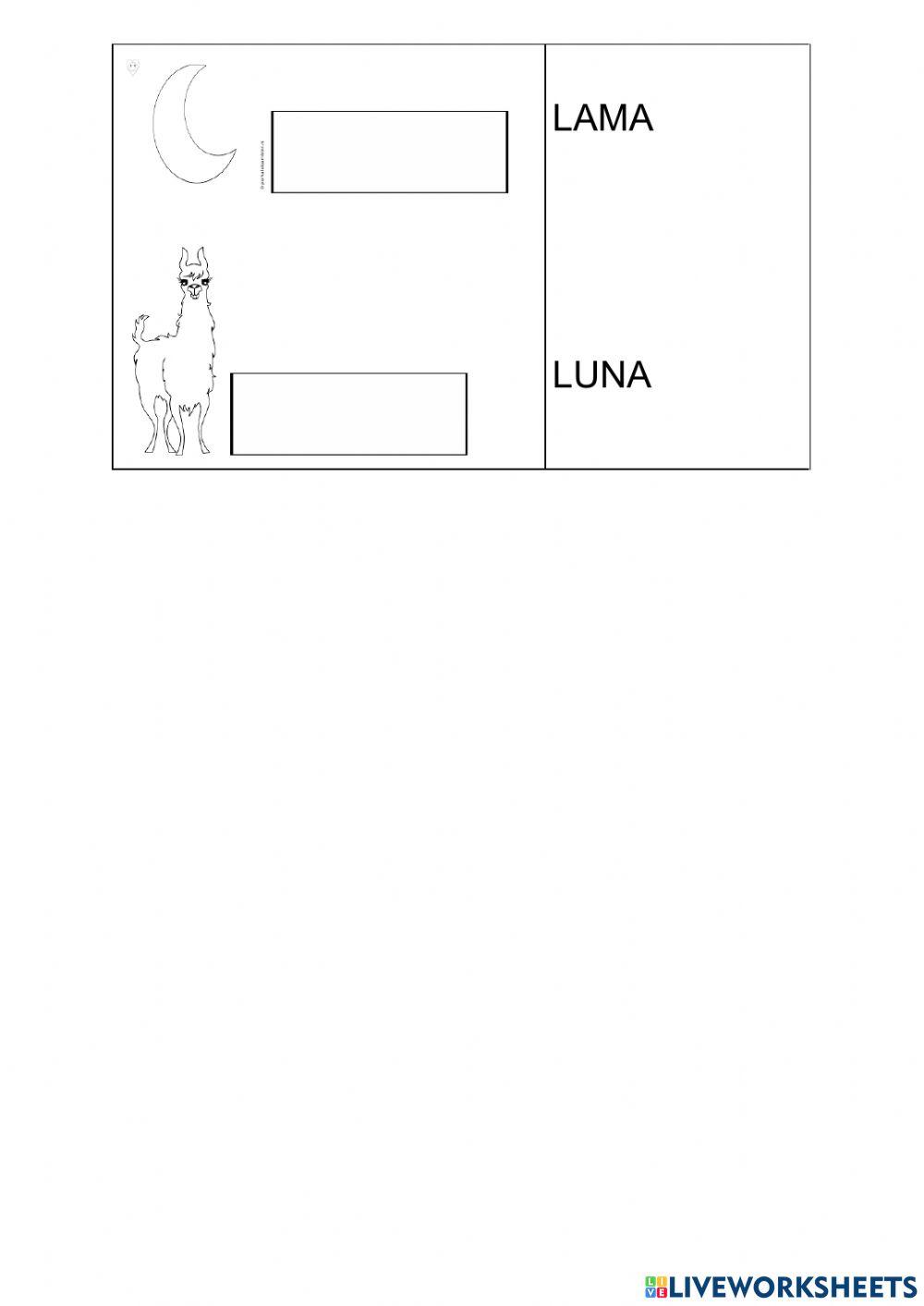 Lettura parole bisillabe piane