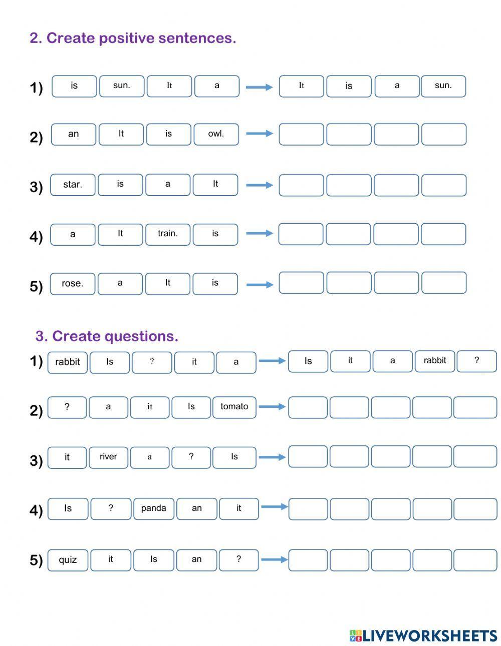Positive and questions