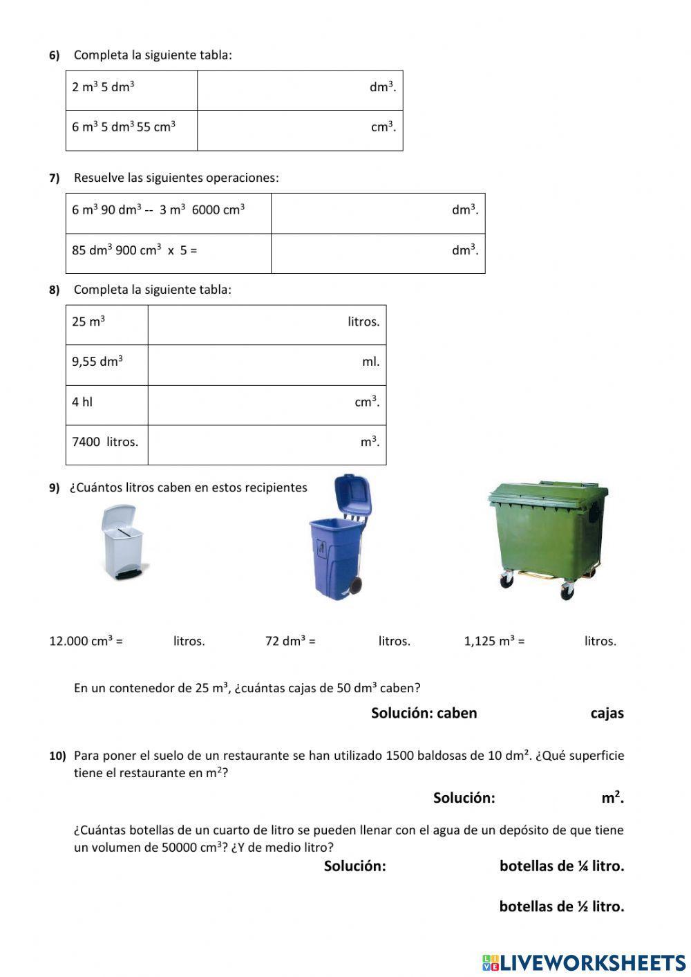 Superficie y volumen