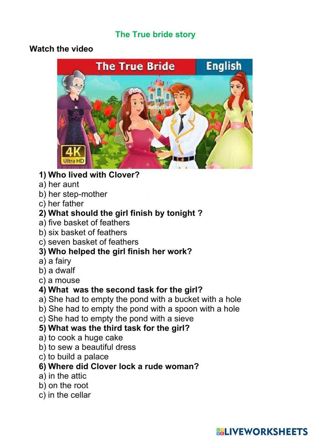 The true bride story