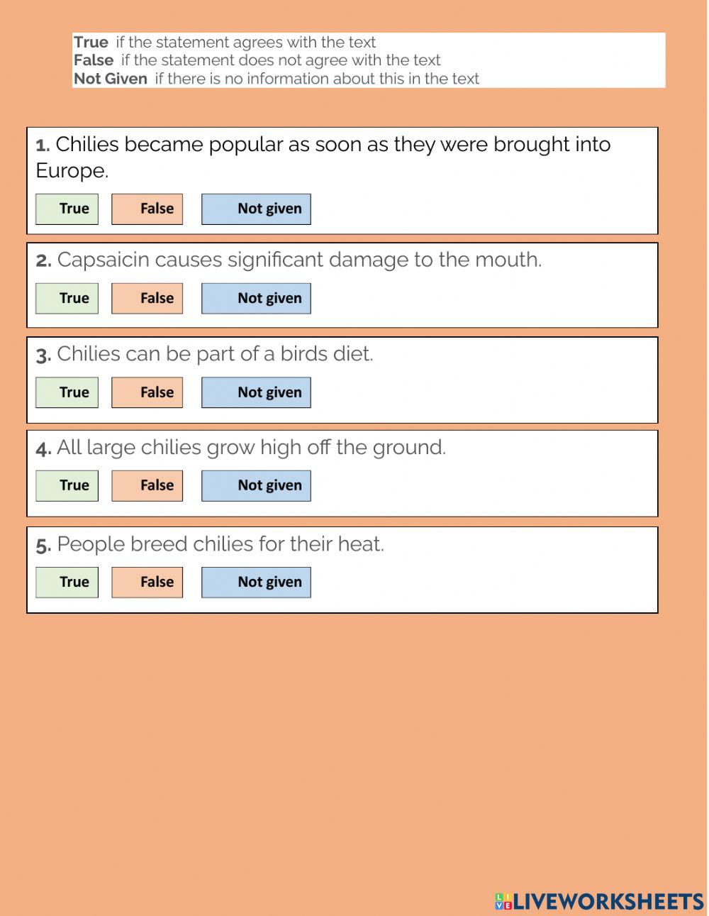 Reading comprehension