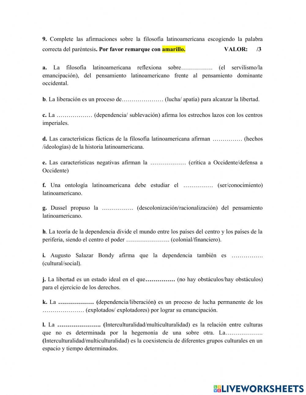 Introducción a la filosofía latinoamericana