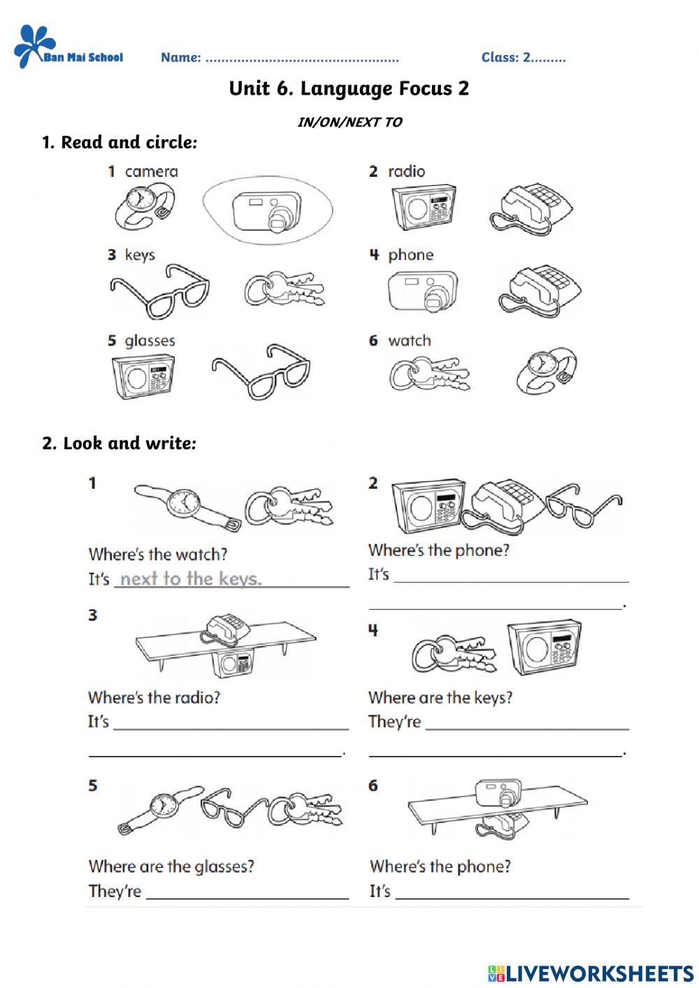 Unit 6. Language Focus 2