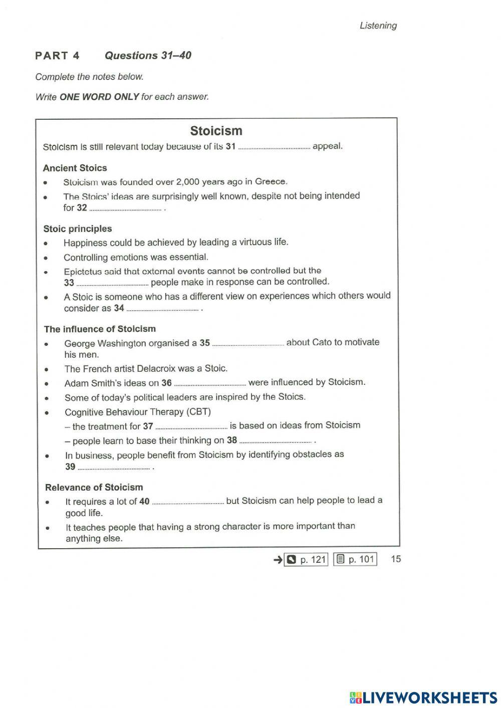 Ielts cambridge 16 listening test 1 online exercise for live worksheets