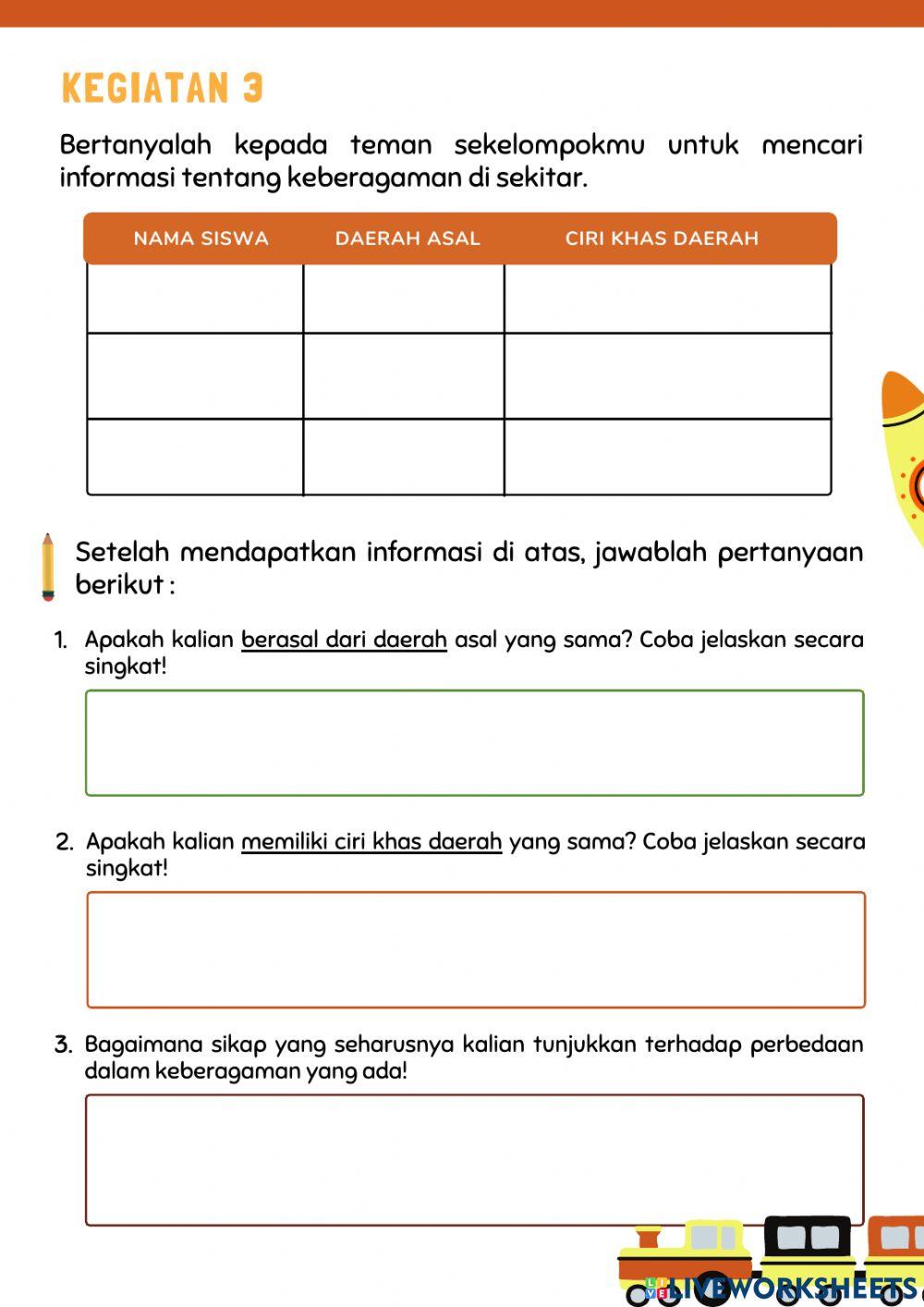 Lkpd - Kebersamaan Dalam Keberagaman