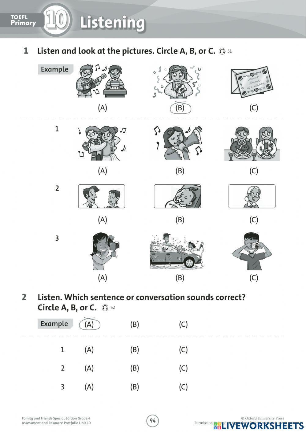 Family and friends grade 4 Unit 10