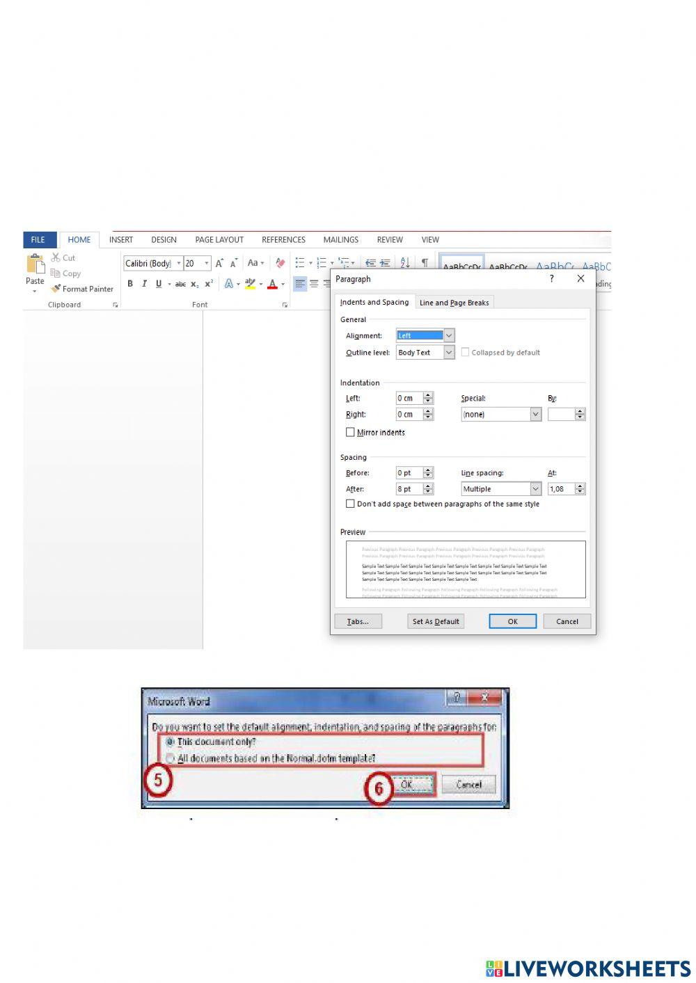 Lesson 8 Setting Default Paragraph Alignment