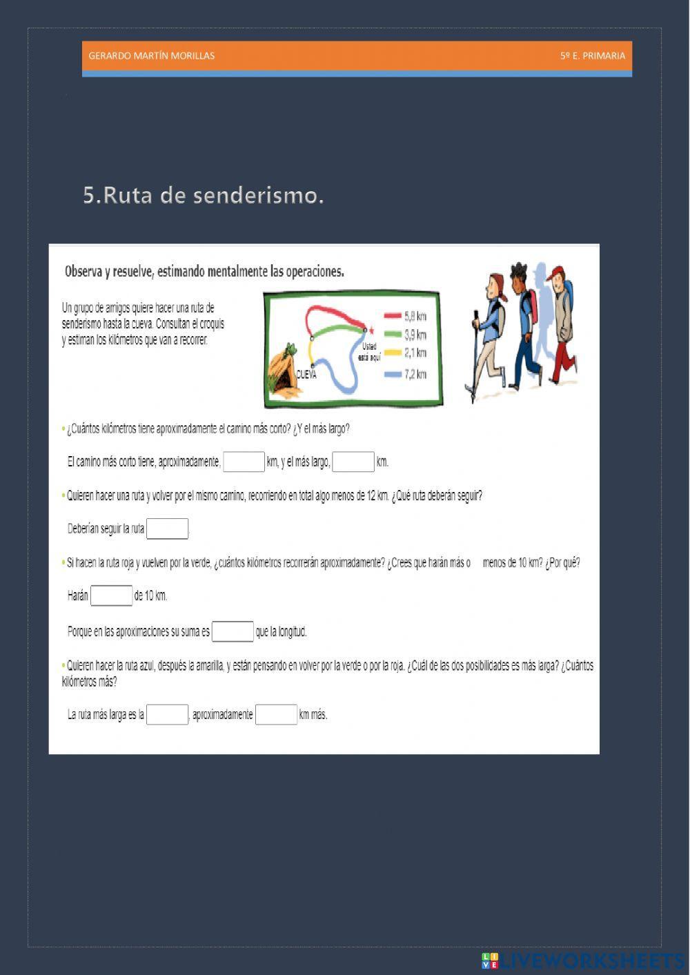 Cálculo y operaciones. Ficha 20.