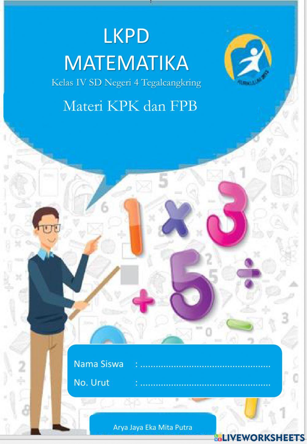E-LKPD Matematika - KPK dan FPB