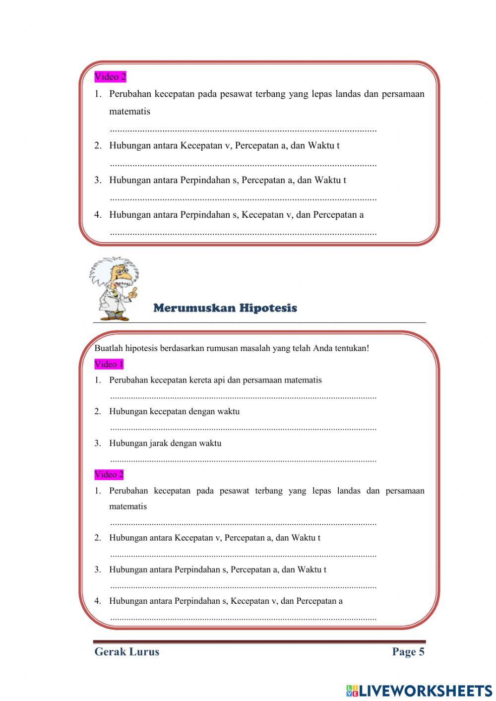 Lkpd Gerak Lurus