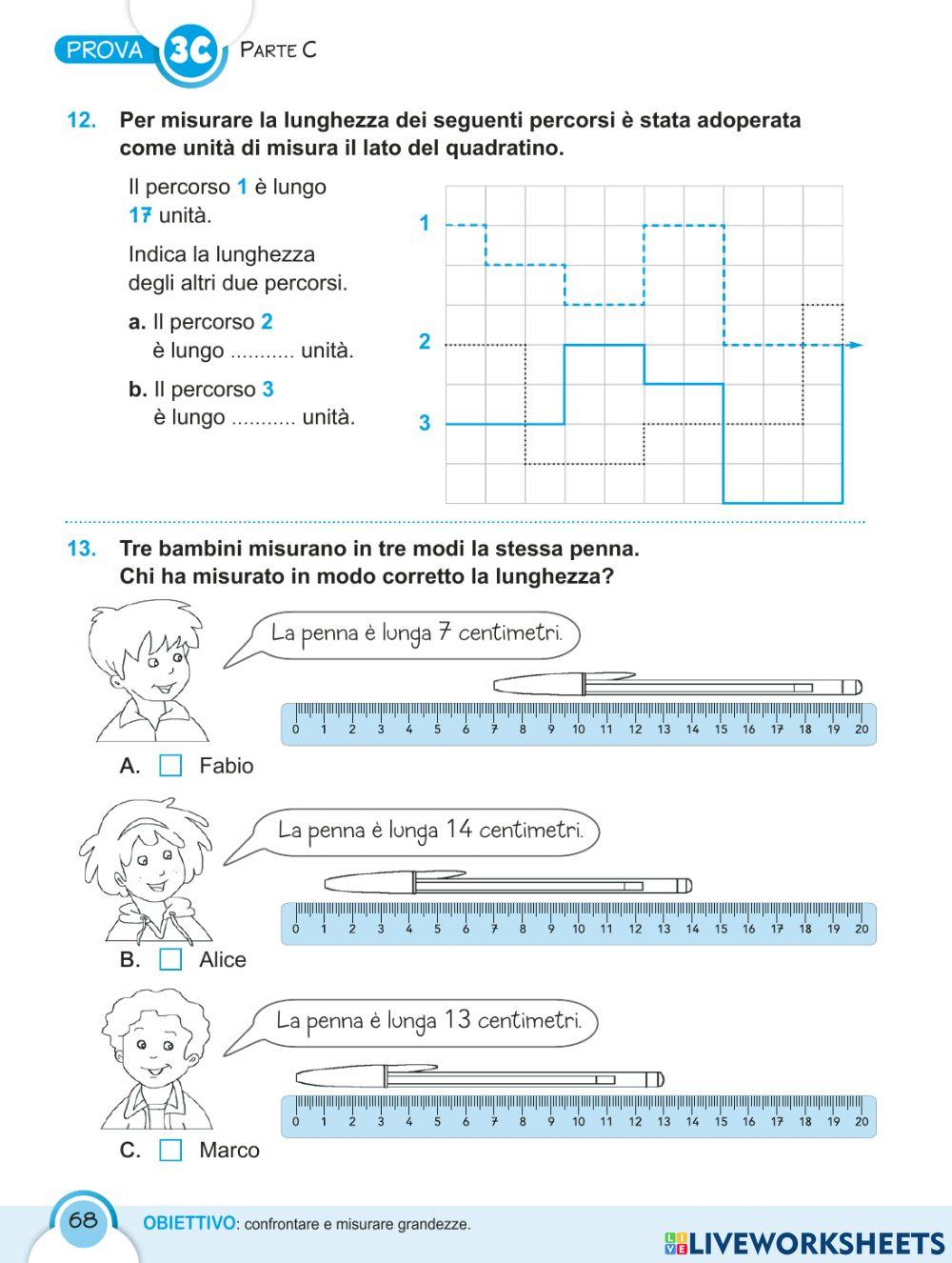 Invalsi: verifica figure e relazioni