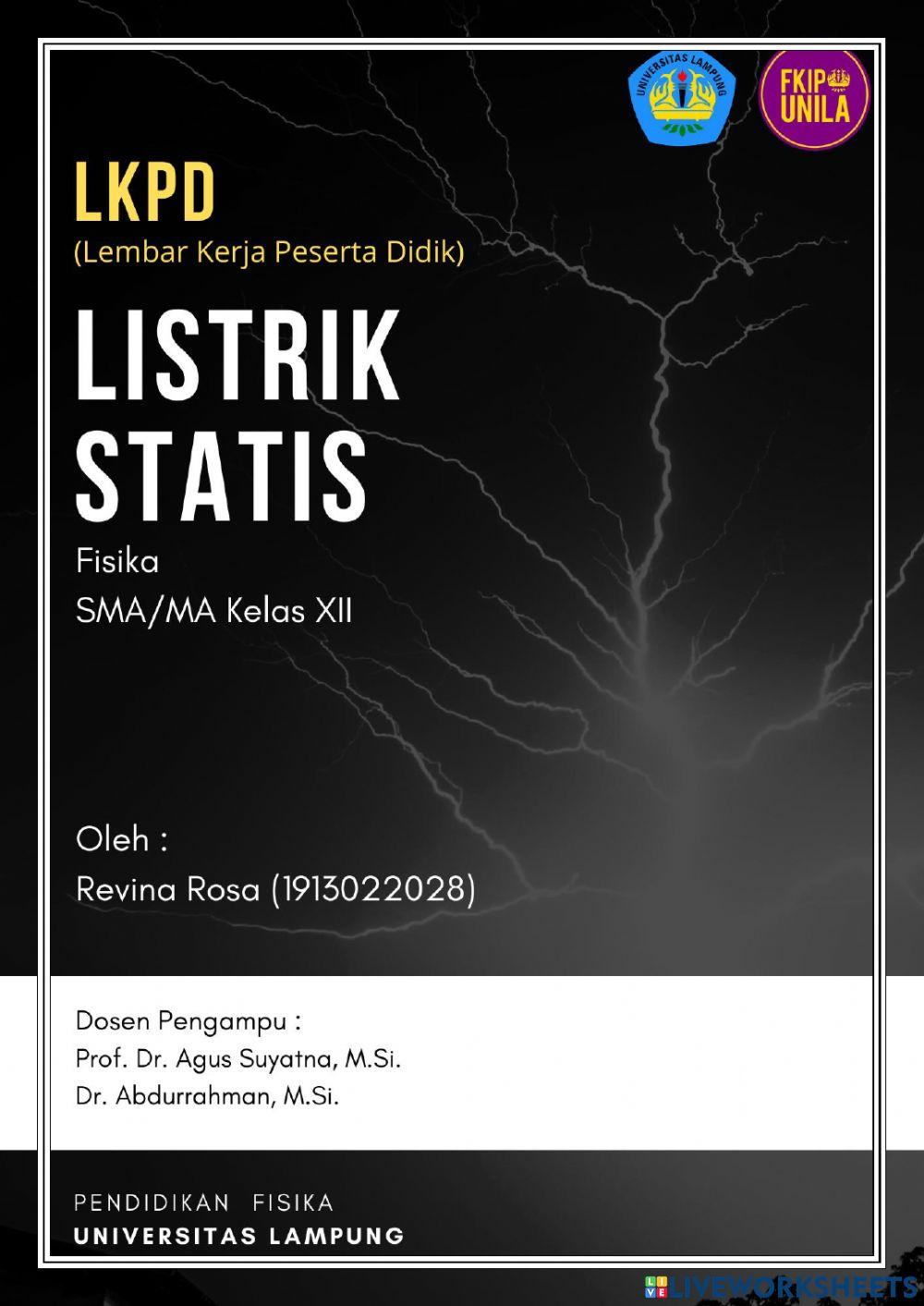 LKPD Listrik Statis SMA