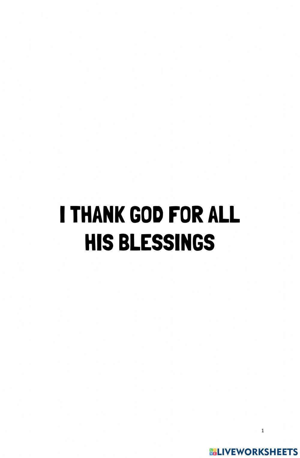 Q3W2-Lesson 16 - I Thank God for All His Blessings - ODL