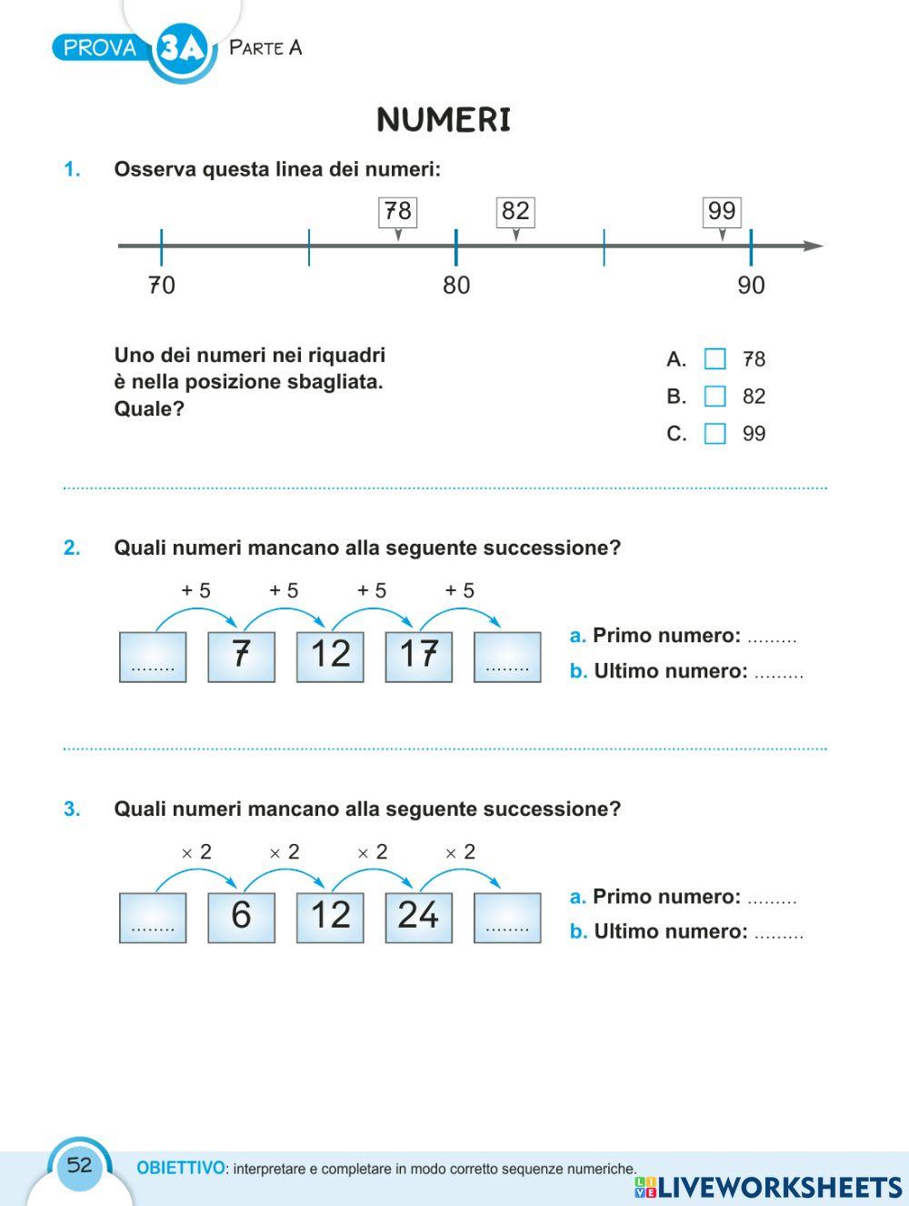 Invalsi: verifica numeri