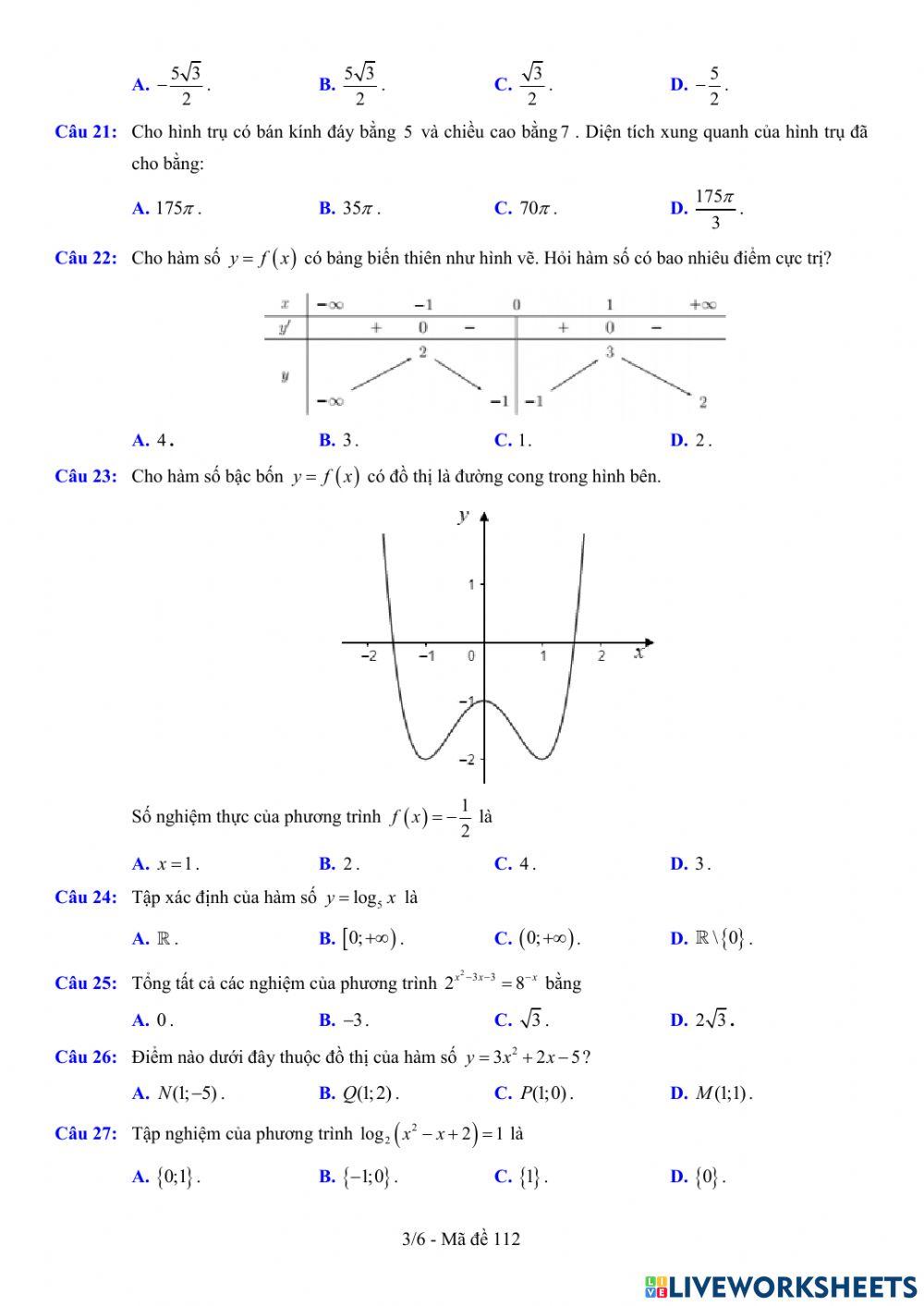 TNTHPT-MĐ-67-Đề ôn tập số 112