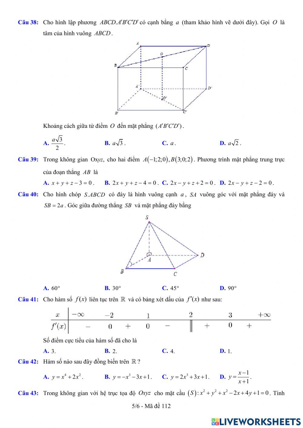 TNTHPT-MĐ-67-Đề ôn tập số 112
