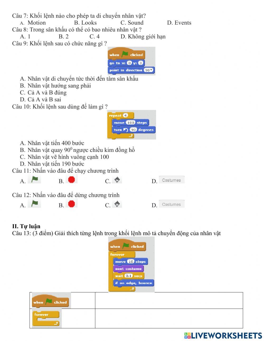 Kiểm tra giữa kì ii