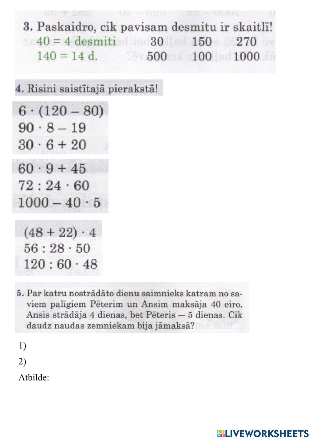 Desmitu reizināšana