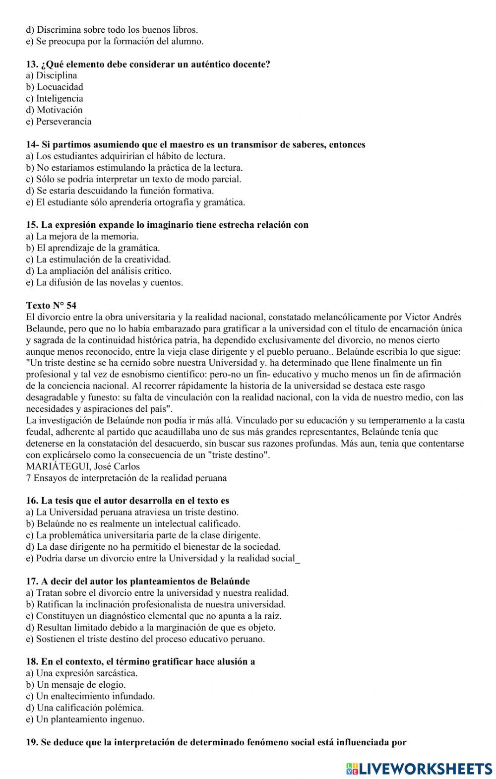 Comprensión lectora -11-