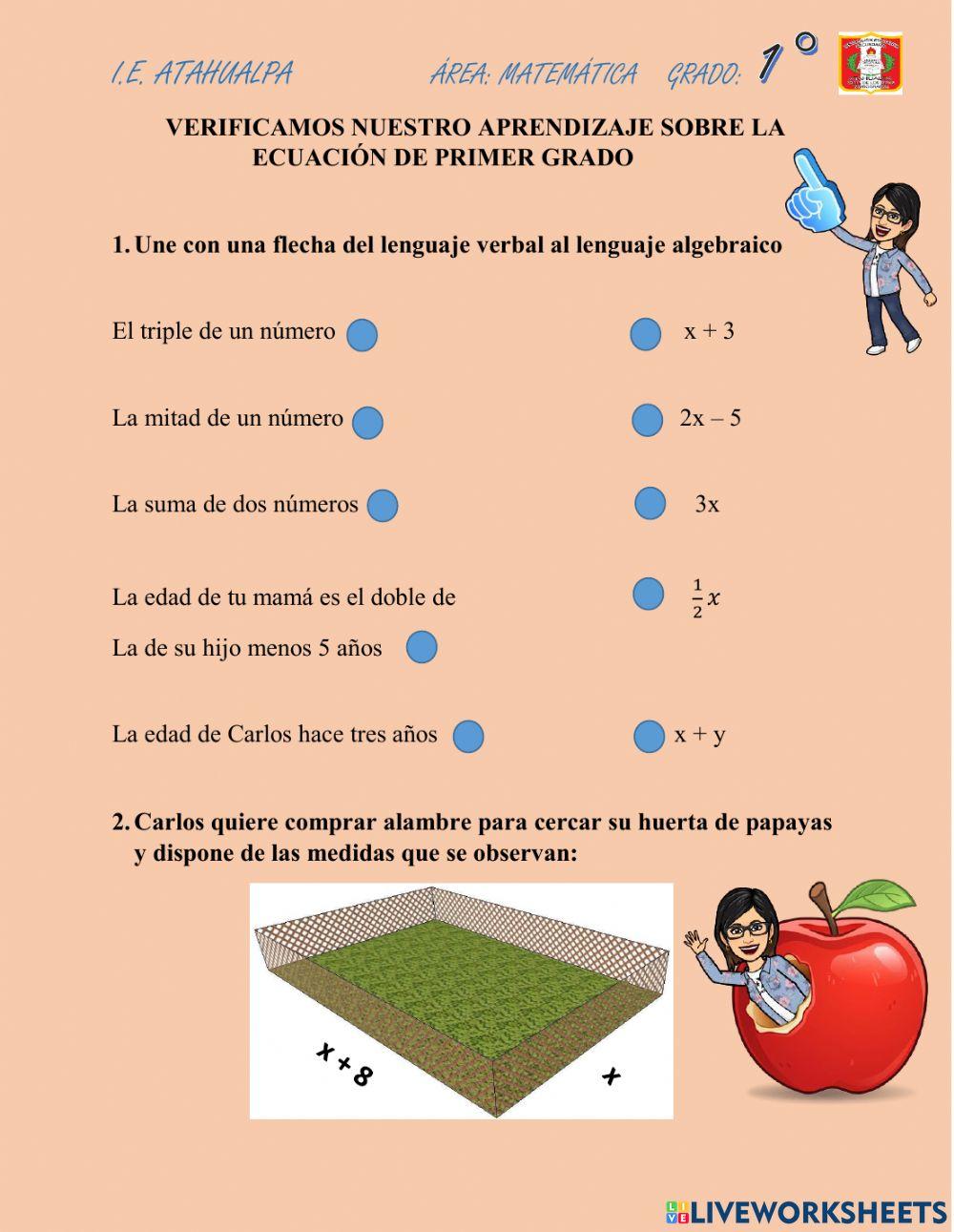 Ecuación de primer grado