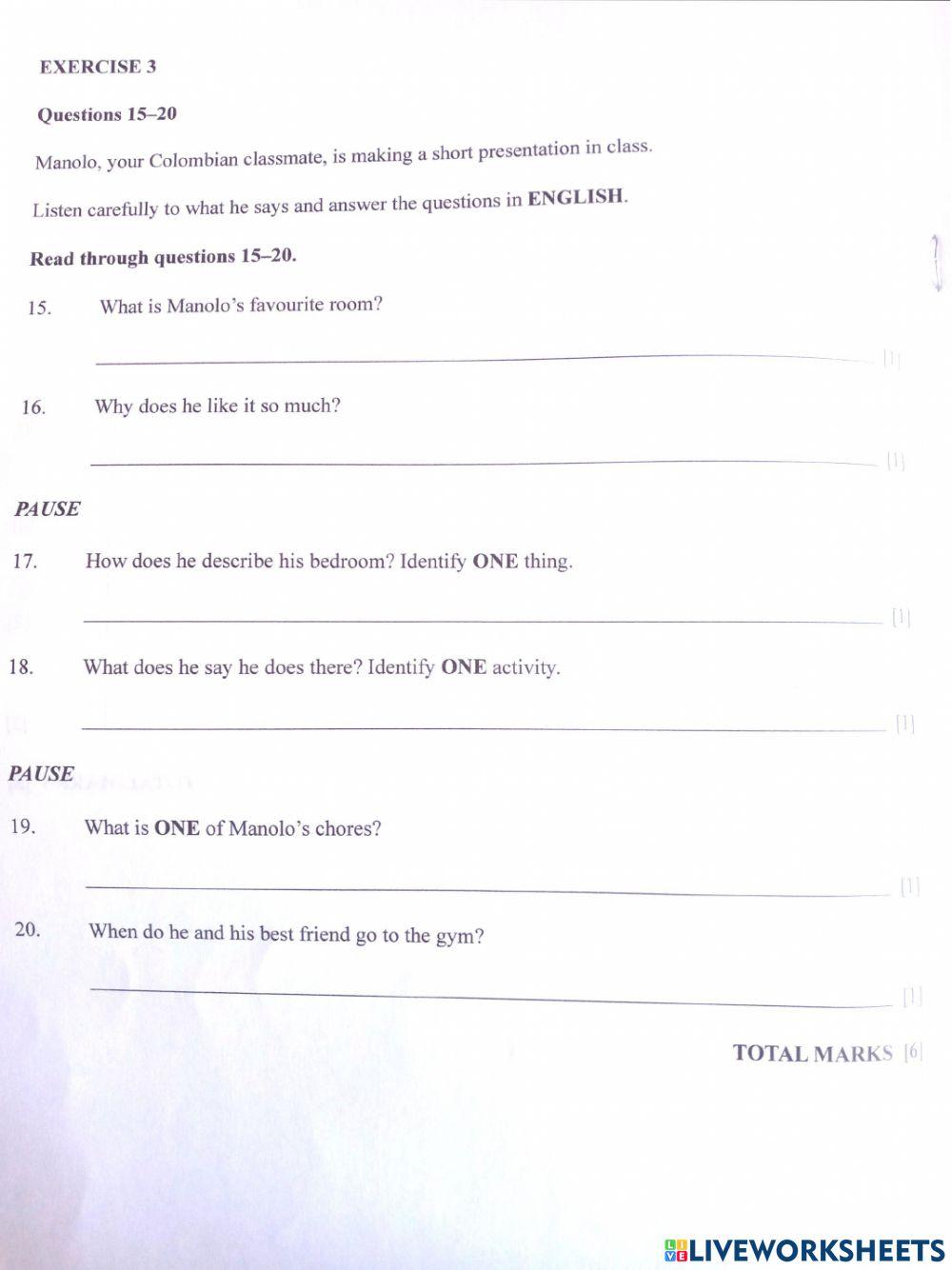 BGCSE Listening 2020