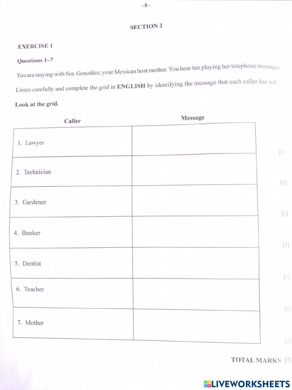 BGCSE Listening 2020